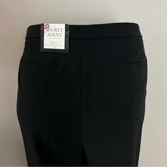 Roz & Ali The Secret Agent Collection Tummy Control Short Straight Black Pants - Picture 5 of 11